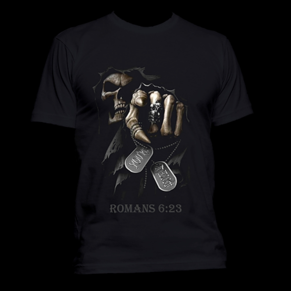 T-Shirt Black New You're next Roman's 6:23
